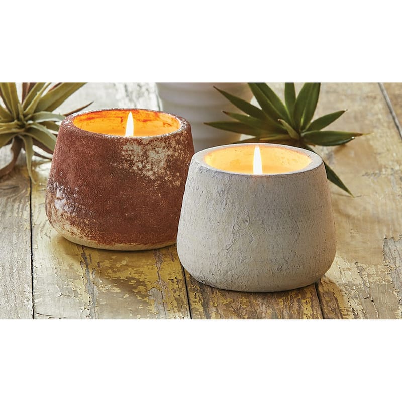 Nomad Citro Pot Cream Decorative Jar Candle with Citronella, 5oz, 9hrs Burn Time, Perfect for Spring and Summer