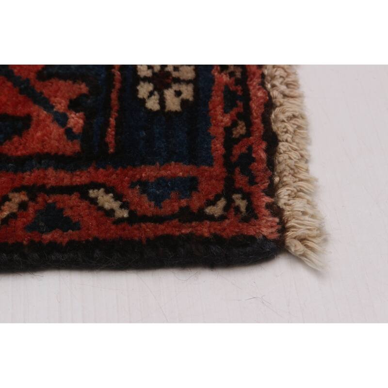 ECARPETGALLERY Hand-knotted Konya Anatolian Navy Wool Rug - 3'5 x 9'10