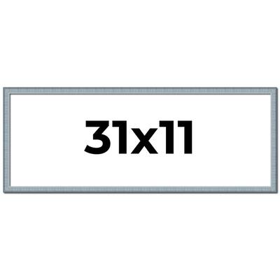 31x11 Frame Rustic Sky Blue Solid Wood Picture Frame | 0.75 Inch