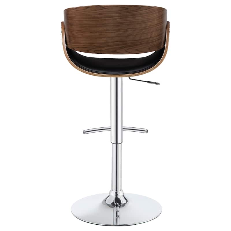 Dana Adjustable Height Curved Seat Bar Stool