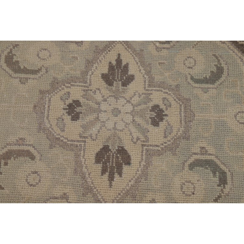 Tabriz Persian Vintage Area Rug Bedroom Hand-Knotted Wool Carpet - 9'6" x 12'11"