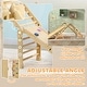 preview thumbnail 6 of 7, Qaba Indoor Toddler Climbing Toys, 4 in 1 Pikler Climbing Toys for Toddlers 18-48 Months, Foldable with Ramp & Seesaw