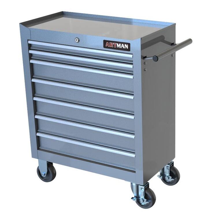 7 Drawers Multifunctional Tool Cart with Wheels