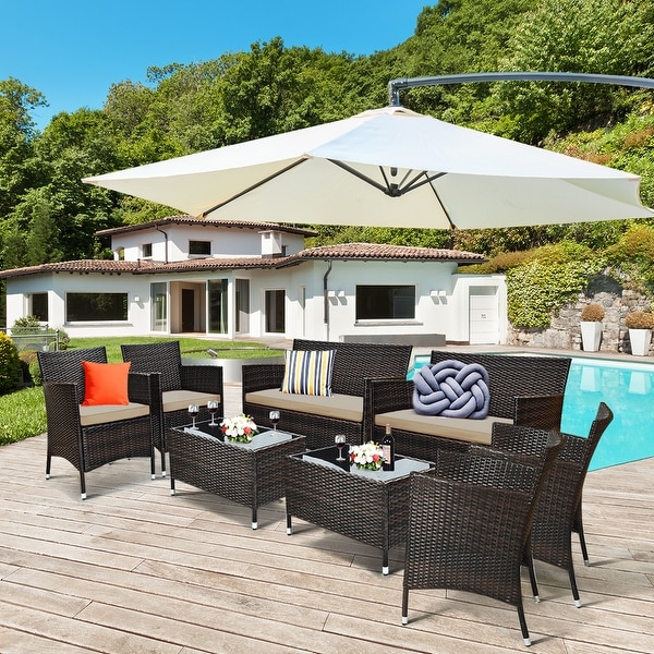 Costway patio cheap loveseat