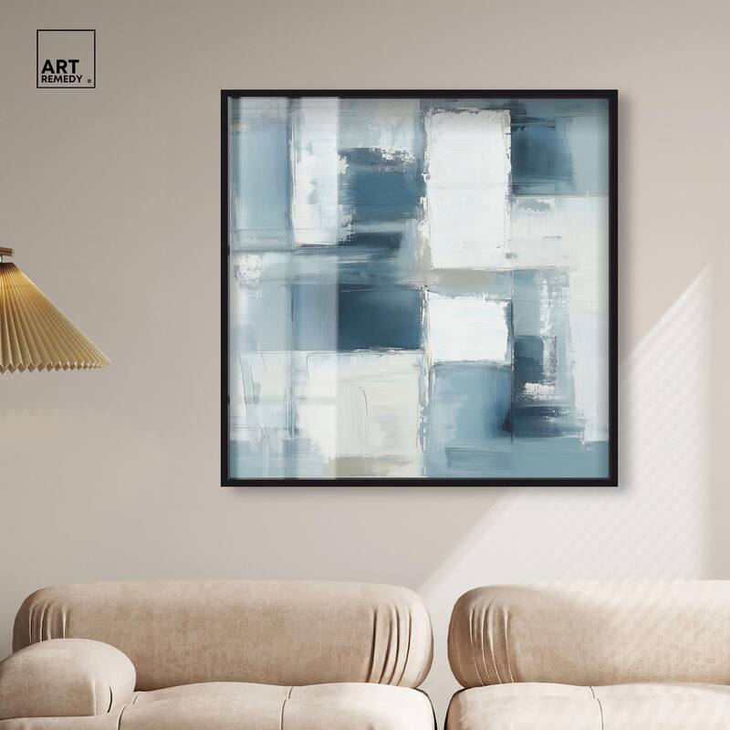 Deconstructed Blue I Shadowbox by Art Remedy