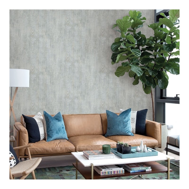 Chesapeake Drifter Light Blue Wood Wallpaper - 20.5 x 396 x 0.025