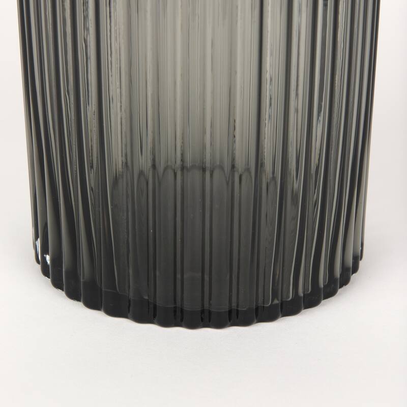Dawn Amber Glass Vase (8")