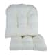 Klear Vu Gripper Omega Extra Large Dining Room Chair Cushions, Set of 2 - Ivory