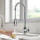 preview thumbnail 45 of 139, Kraus Britt Commercial 3-Function 1-Handle Pulldown Kitchen Faucet KFF-1691 - 22" Height - CH - Chrome