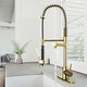 preview thumbnail 48 of 76, VIGO Zurich 27" H Single Handle Pull-Down Sprayer Kitchen Faucet