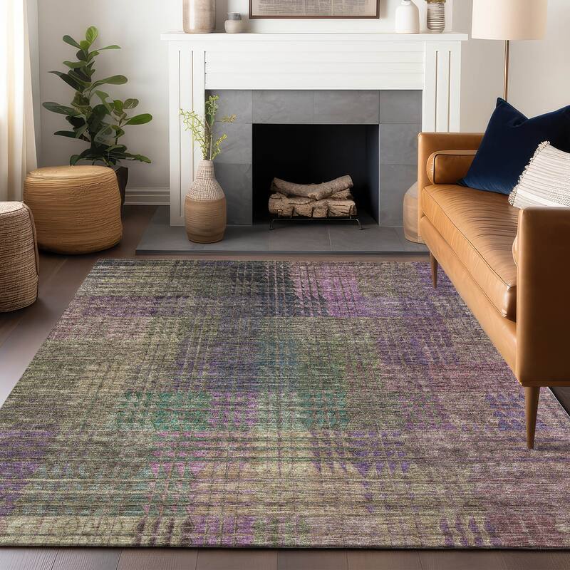 Premium Washable Super Modern Mosaic Soft Mayfield Rug