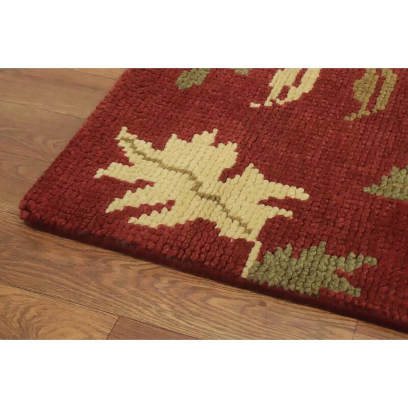 Handmade Floral Indian Area Rug 5x9 - 8' 10'' X 5' 5''