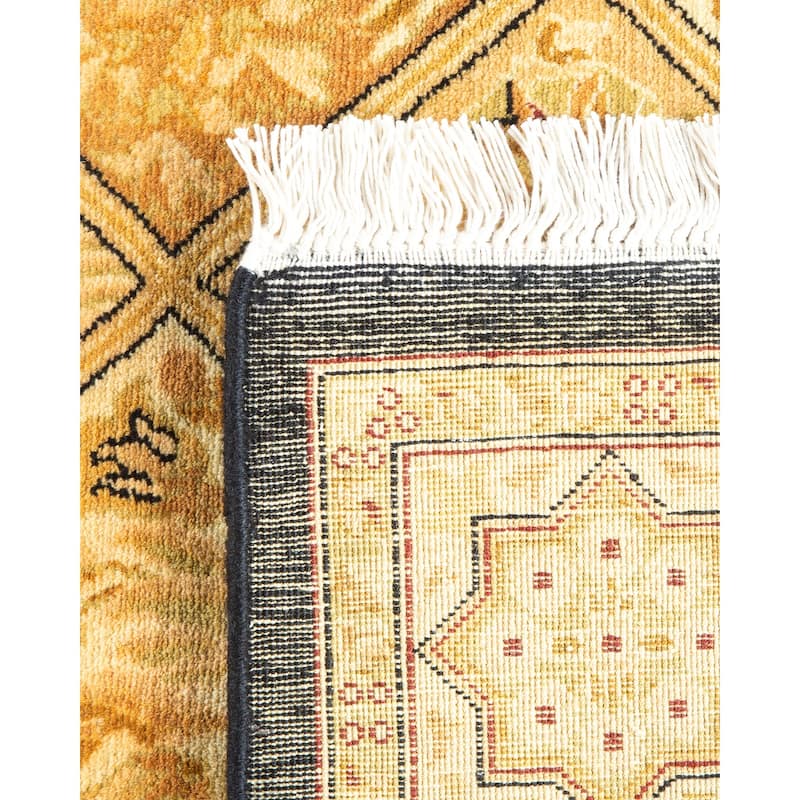 Overton Handknotted Wool Traditional Oriental Brown Runner