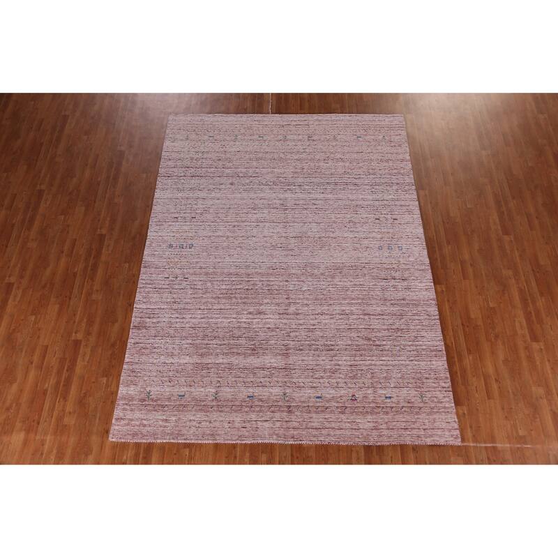 Hand Knotted Oriental 100% Wool Carpet Tribal Tribal Multi-Colored Gabbeh Area Rug - 10' 8'' X 7' 11''