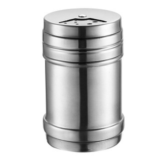 Stainless Steel Dredge Salt/Sugar/Pepper Shaker Seasoning Cans w Cover