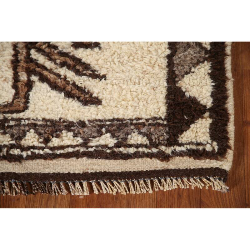 Vegetable Dye Kurdish Oriental Runner Rug Hand-knotted Wool Carpet - 2'11"x 11'7"