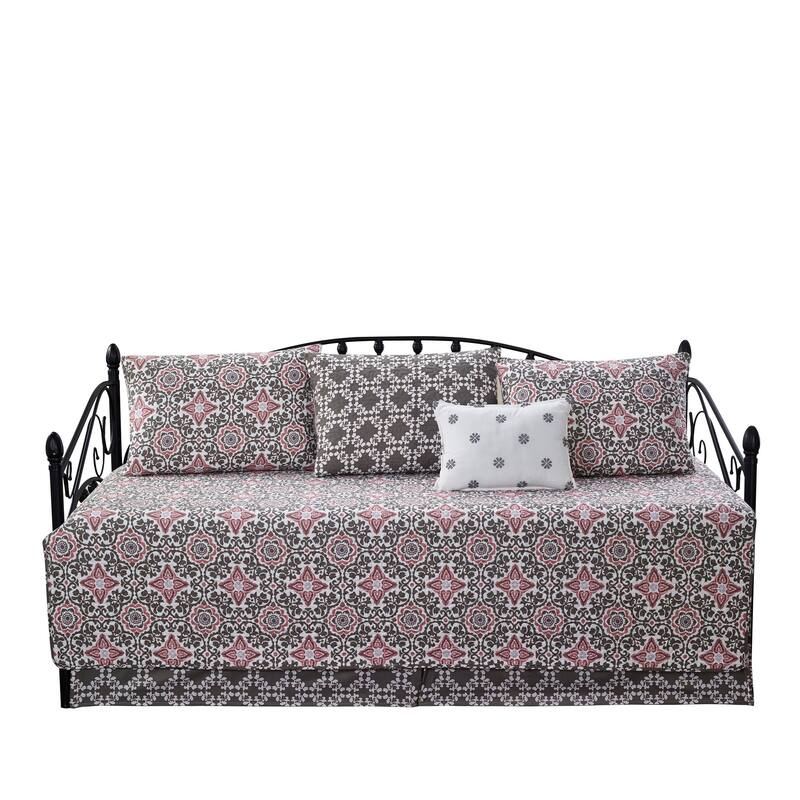 Serenta 6 Piece Cotton Blend Daybed Bedspread Coverlet Set - 75" x 39"