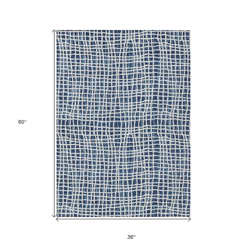 HomeRoots Striped Transitional Rectangle Outdoor Rug