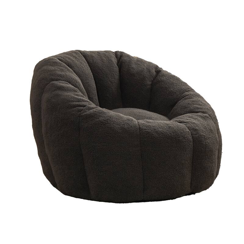 Anmytek Plush Oversized Bean Bag Chair with Armrests High-Density Foam Lazy Comfy Seat