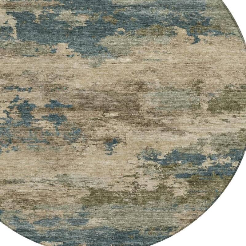 HomeRoots Abstract Transitional Rectangle Outdoor Rug