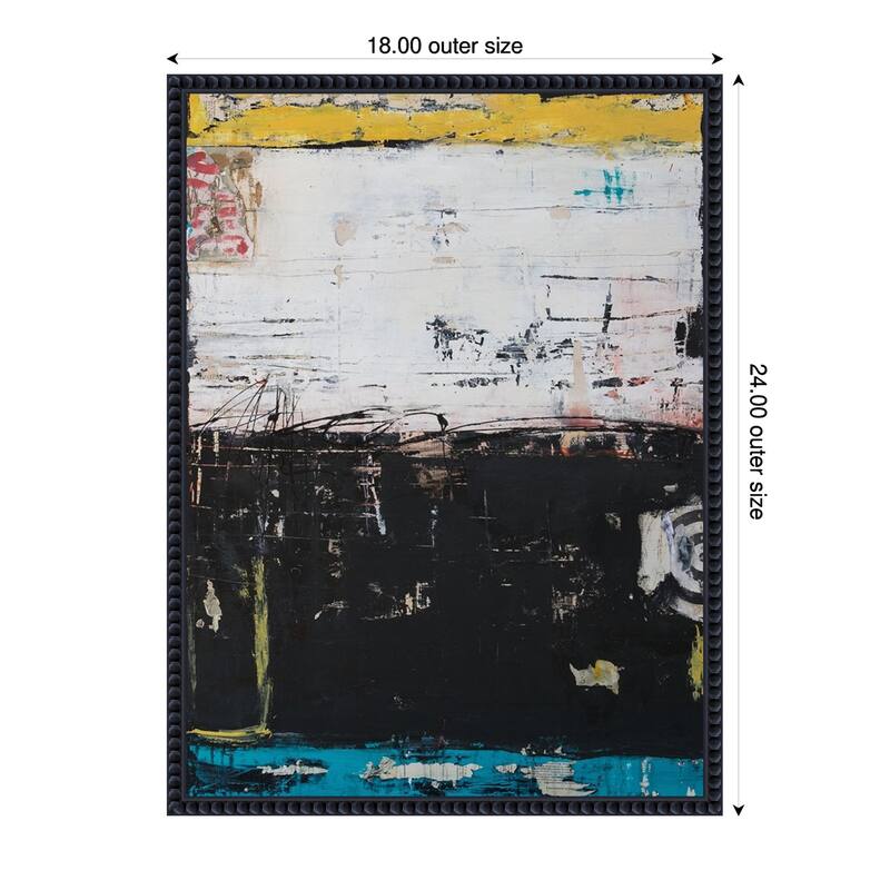 Down and Dirty by Erin Ashley Framed Canvas Wall Art Print - 18 x 24 in