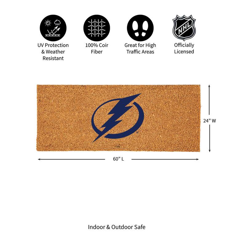 Tampa Bay Lightning Full Color Indoor/Outdoor Coir Mat