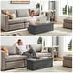 preview thumbnail 13 of 24, Folding Storage Ottoman Bench, Large End of Bed Storage Foot Rest Stools Ottoman Storage Chest with Padded Seat