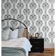 NextWall Floral Ogee Peel and Stick Wallpaper - Overstock - 36050840