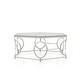 preview thumbnail 4 of 5, Talm Modern Chrome 40-inch Metal Coffee Table by Furniture of America