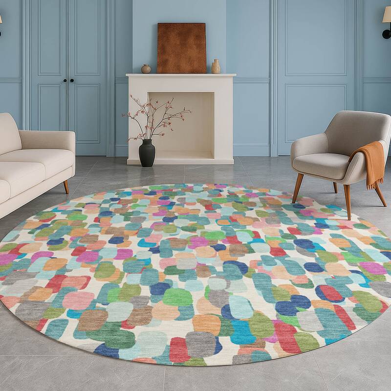Machine Washable Indoor/ Outdoor Contemporary Drew Chantille Rug