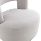 preview thumbnail 8 of 25, Swivel Barrel Chair with Soft Teddy Fabric, Comfy Round Accent Chair for Living Room