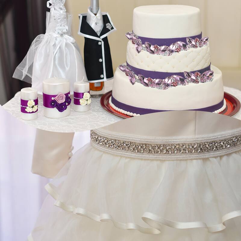 1 Yard Rhinestone Chain Trim, 10mm Shiny Crystal Chain Applique