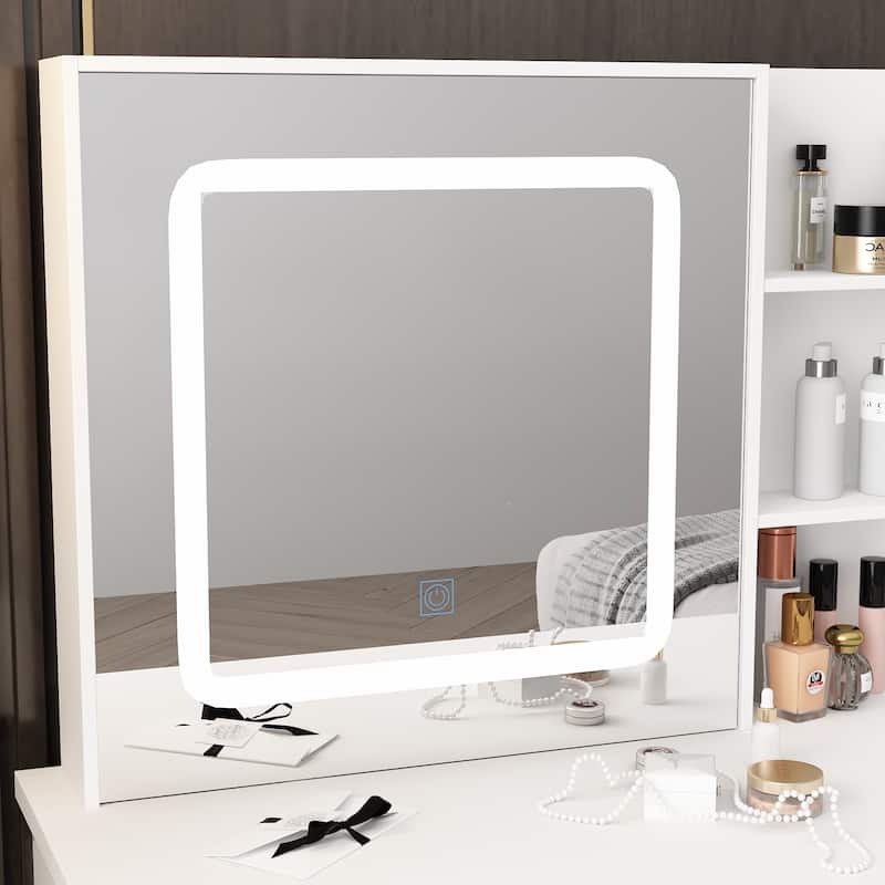 Makeup Vanity Set with 3 model Light & Stool