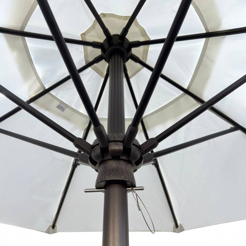 Tropishade 6' Bistro/Balcony/Cafe/Deck Commercial Patio Umbrella. Good for compact space. White cover