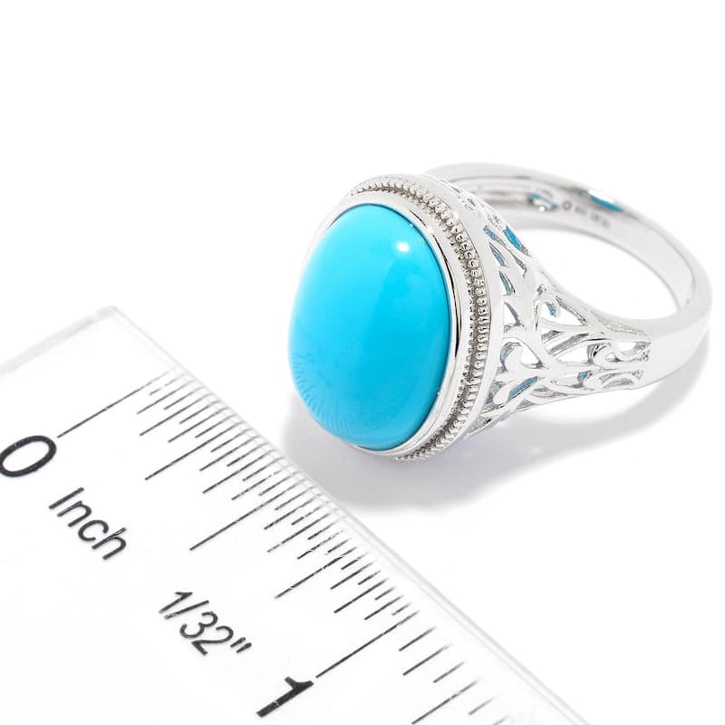 925 Sterling Silver Sonora Beauty Turquoise Gemstone Solitaire Ring