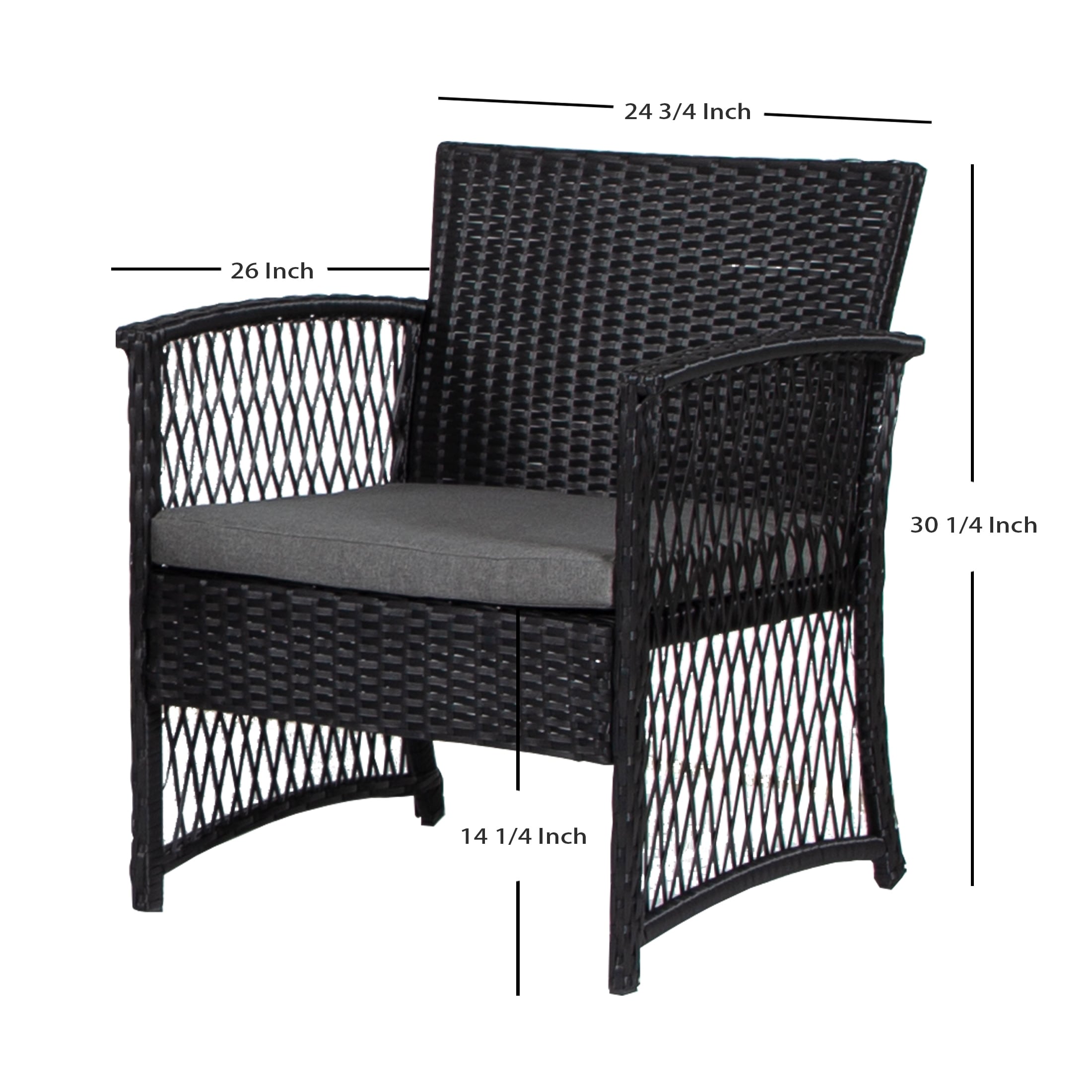 Madison 4-Piece Rattan Patio Conversation Set for Outdoor Living-image