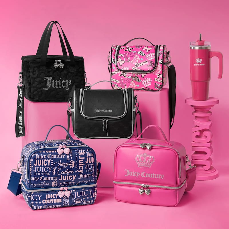 Juicy Couture Signature Chill Cooler Bags - 9.4" x 7" x 6"
