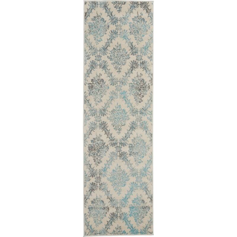 Nourison Tranquil French Country Floral Damask Area Rug