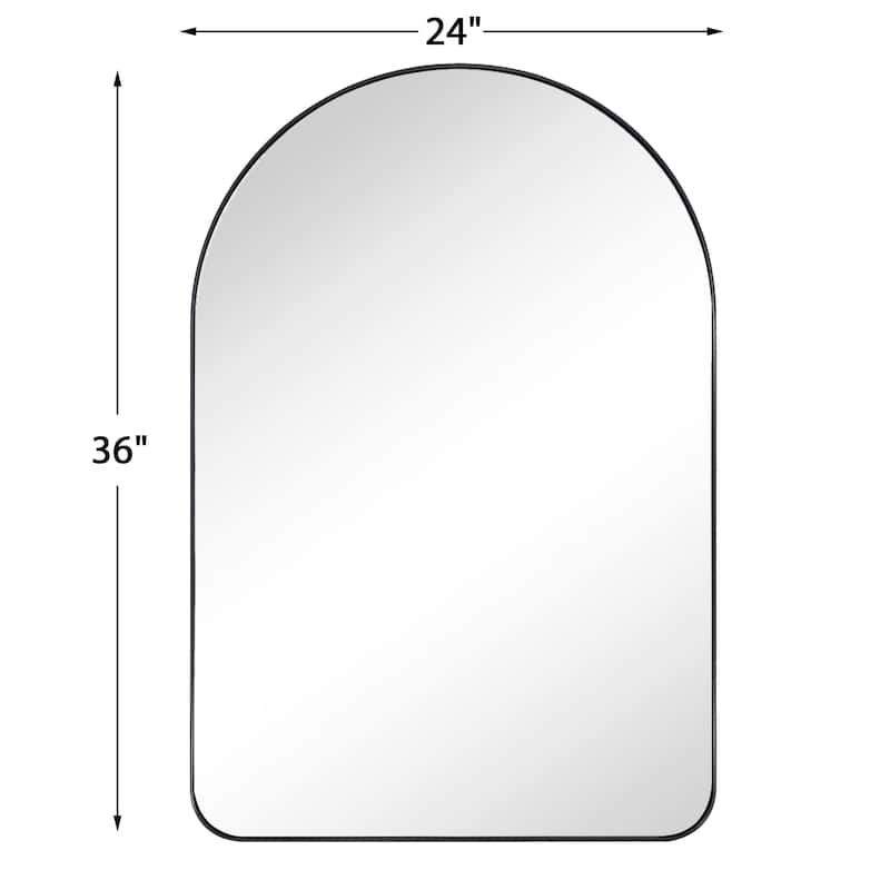 TEHOME Lussia Arch Metal Wall Mirror