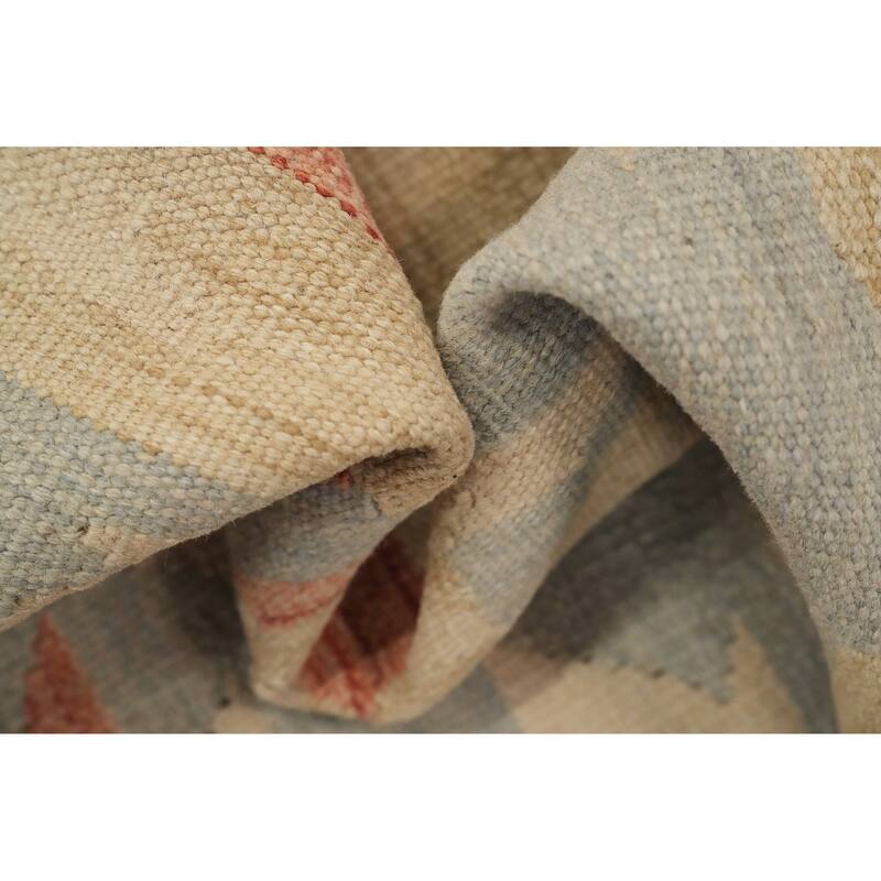 Hand Woven Oriental 100% Wool Carpet Southwestern Modern Multi-Colored Kilim Area Rug - 5' 1'' X 3' 5''