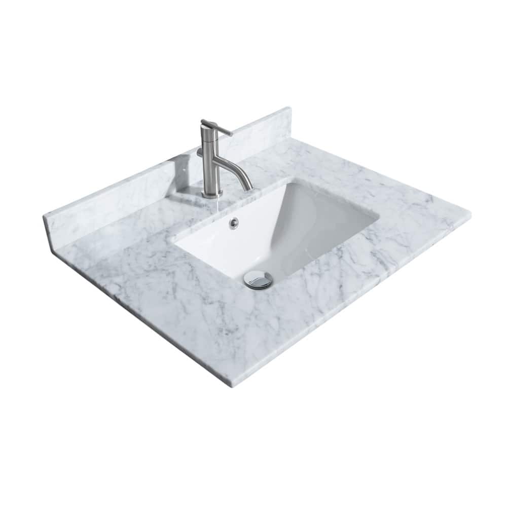 Wyndham Collection 30" Single Vanity Top with Undermount Rectangular