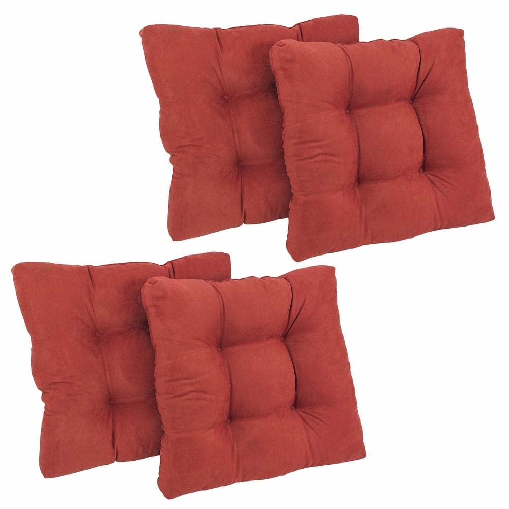 19-inch Square Microsuede Chair Cushion (Set of 1, 2, or 4) - 19 x 19