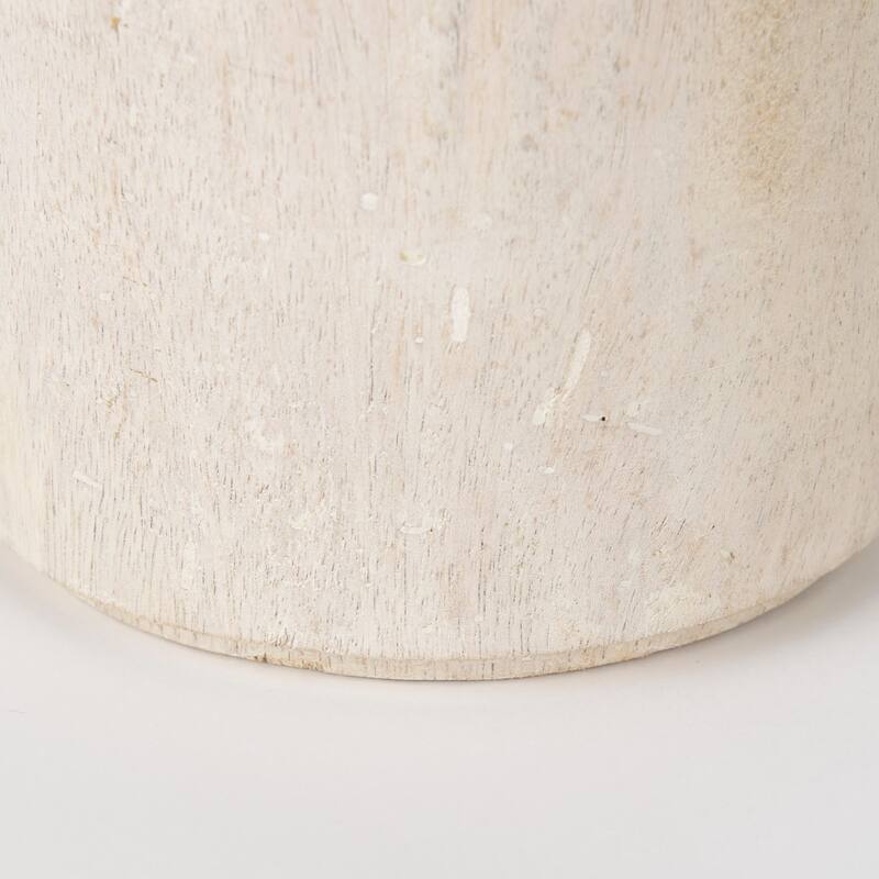 Knox Large Gray-Wash Wood Decorative Object