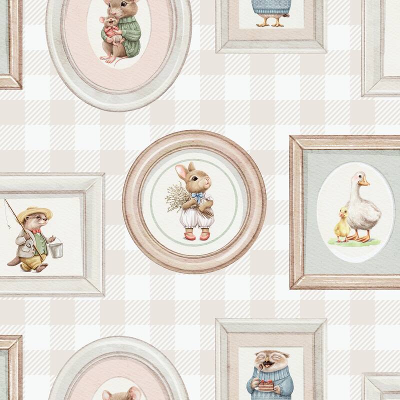 Veer Decor Woodland GalleryWallpaper - 20.5" x 33 Ft - Beige