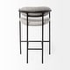 preview thumbnail 15 of 33, Parker Brown Faux-Leather Seat with Gold Metal Frame Bar Stool