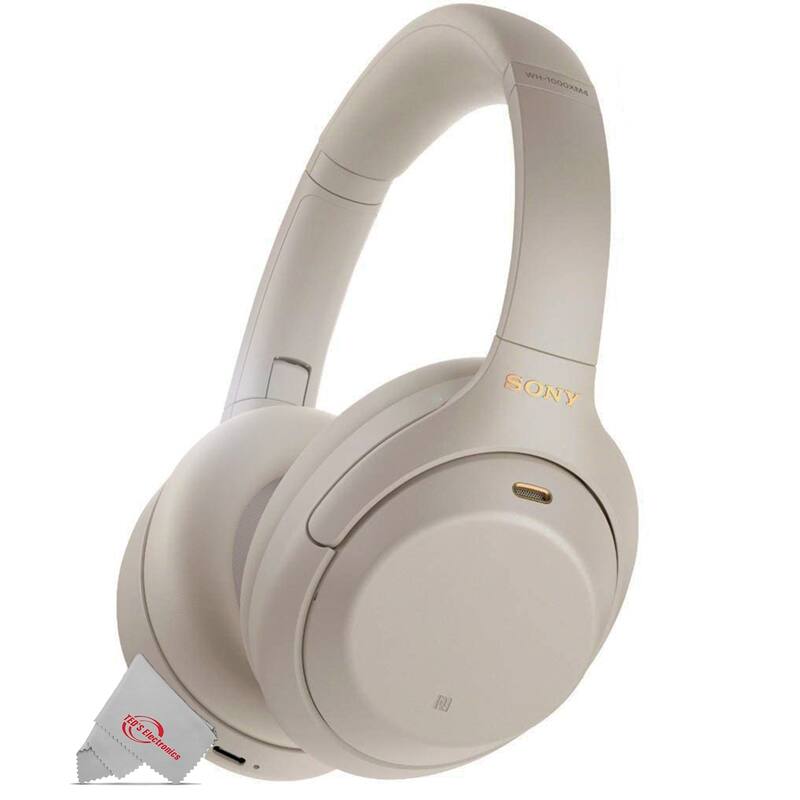 Sony WH-1000XM4 Wireless Noise Canceling Headphones with Google Assistant and Alexa - Silver + JBL T110 in Ear Headphones Black