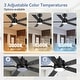 preview thumbnail 24 of 173, 42/48/52/56/62-IN LED Ceiling Fan with Light Kit and Remote(5/7-Blade)
