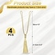preview thumbnail 13 of 24, Handmade Elegant Curtain Tiebacks with Tassel Gold Tone - 4 Pack