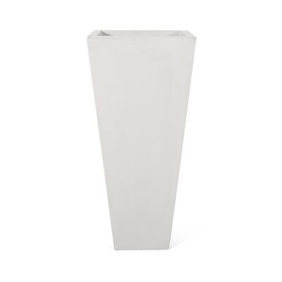 Ella Outdoor Modern Cast Stone Planter by Christopher Knight Home