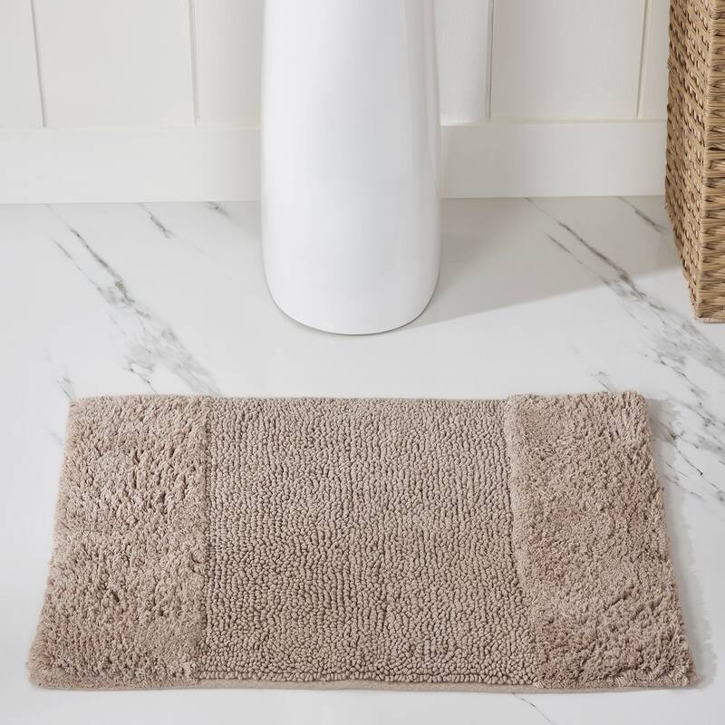 Better Trends Bath Rug 100% Cotton Water Absorbent Tufted Bathroom Rug Set for Shower, Sink Mats Machine Wash Granada Collection